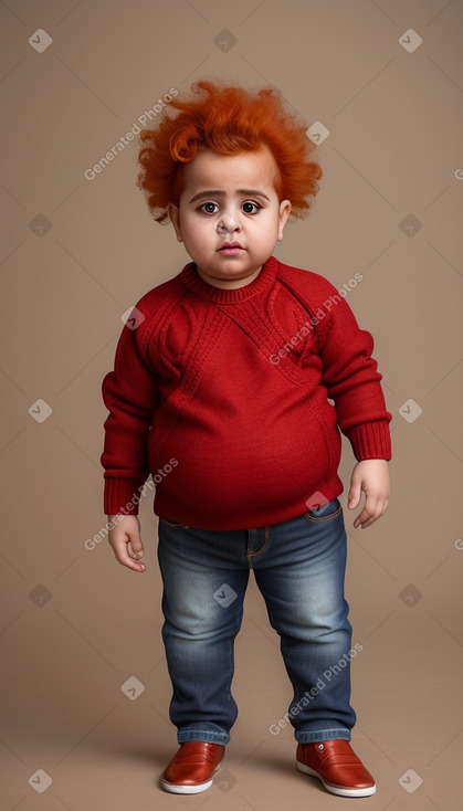 Yemeni infant girl with  ginger hair