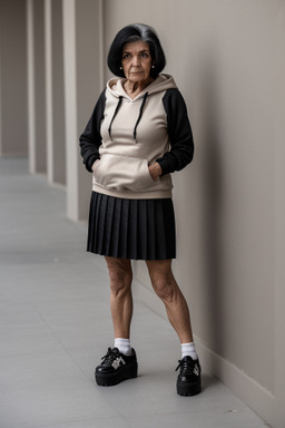 Tunisian elderly female with  black hair