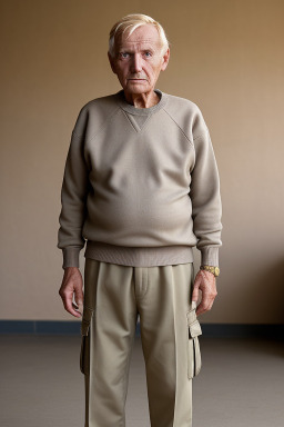 Malian elderly male with  blonde hair