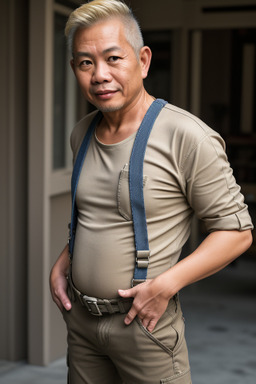 Vietnamese middle-aged male with  blonde hair