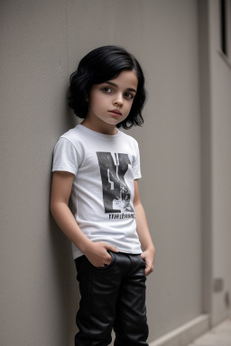 Italian child boy with  black hair