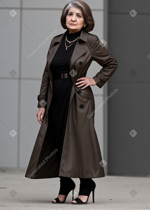 Iraqi elderly female with  brown hair