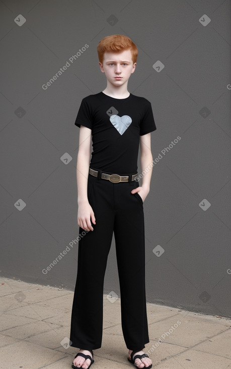 Armenian teenager boy with  ginger hair