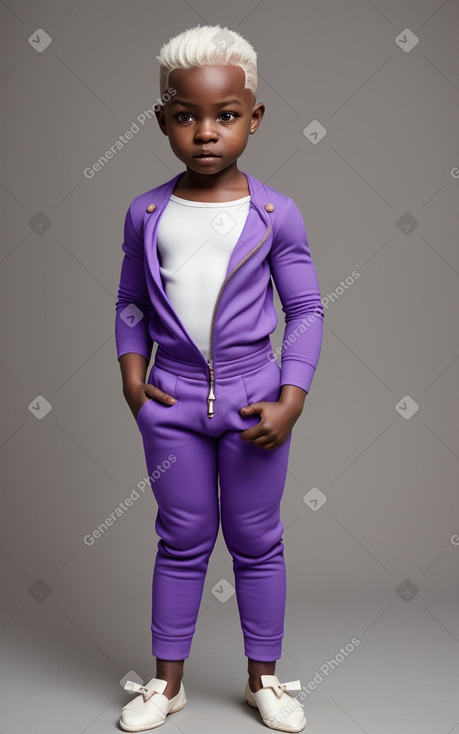 Ghanaian infant boy with  white hair