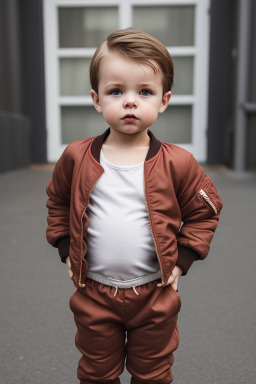 German infant boy with  brown hair