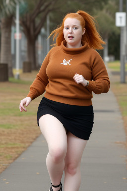 Australian adult female with  ginger hair