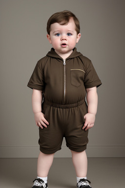 Irish infant boy with  brown hair