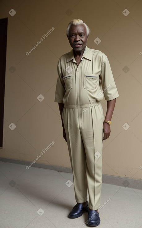 Nigerian elderly male with  blonde hair