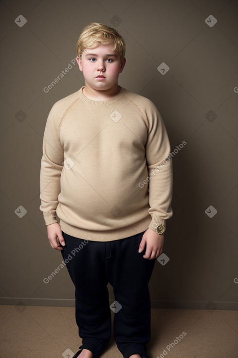 British teenager boy with  blonde hair