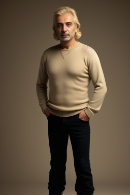 Lebanese 45 years male with  blonde hair