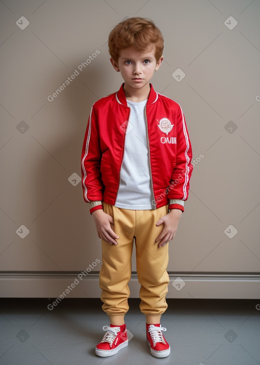 Omani child boy with  ginger hair