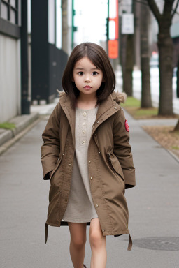 Japanese child female with  brown hair