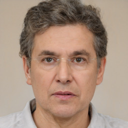 Neutral white adult male with short  brown hair and brown eyes