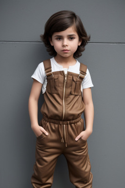 Hispanic child boy with  brown hair