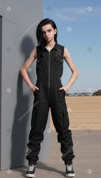 Australian teenager non-binary with  black hair