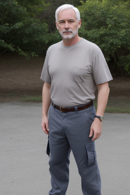 Middle-aged male with  gray hair