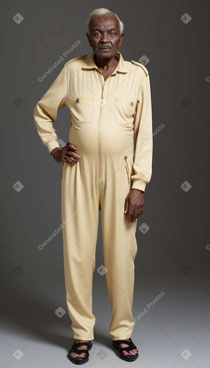 Sudanese elderly male with  blonde hair