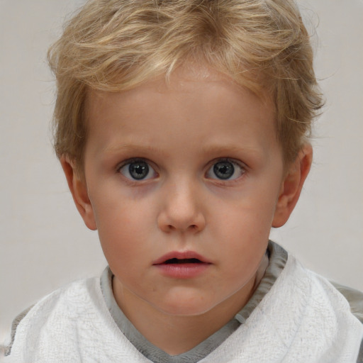 Neutral white child female with short  brown hair and brown eyes