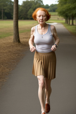 Elderly female with  ginger hair