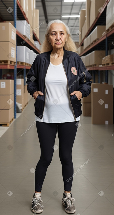 Moroccan elderly female with  blonde hair