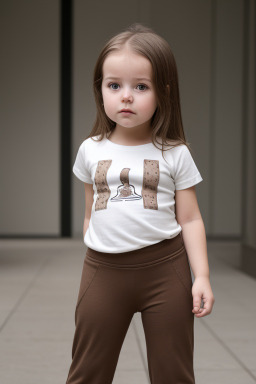 Belgian infant girl with  brown hair