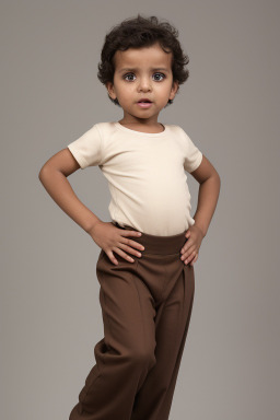 Libyan infant boy with  brown hair