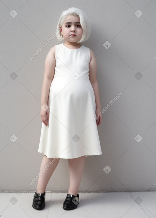 Iranian child girl with  white hair