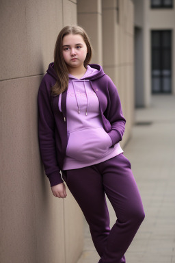 Belgian teenager girl with  brown hair