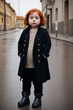 Croatian infant girl with  ginger hair