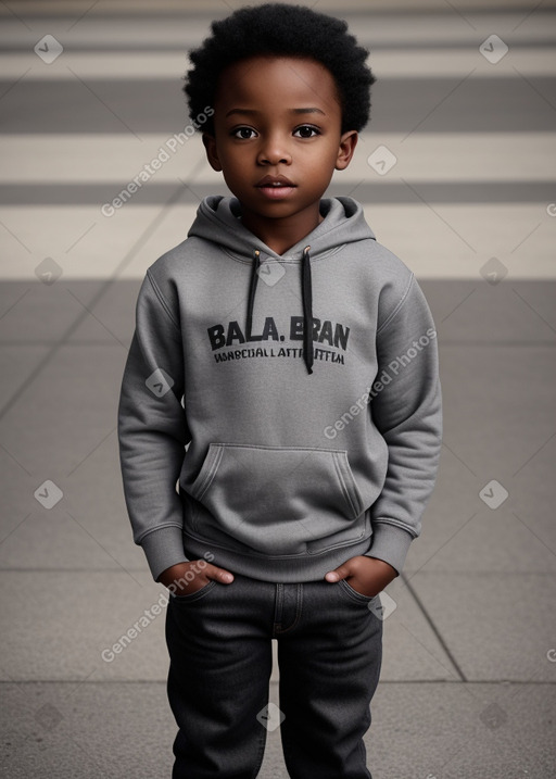 African american child boy with  gray hair