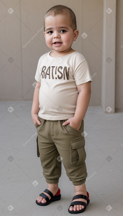 Tunisian infant boy with  blonde hair