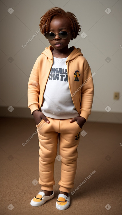 Togolese infant boy with  ginger hair