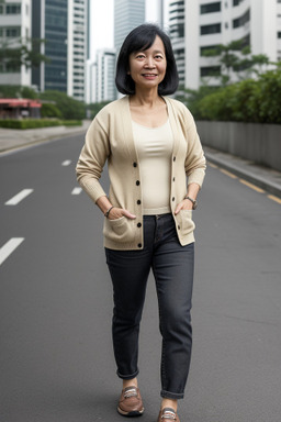 Singaporean 45 years female with  black hair