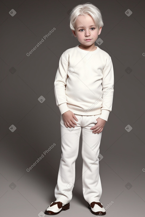 Malian infant boy with  white hair