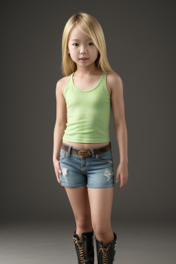 Child female with  blonde hair