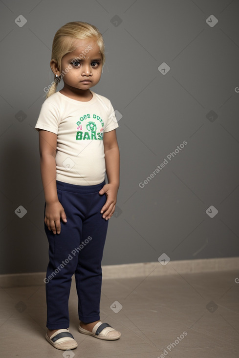 Bangladeshi infant girl with  blonde hair