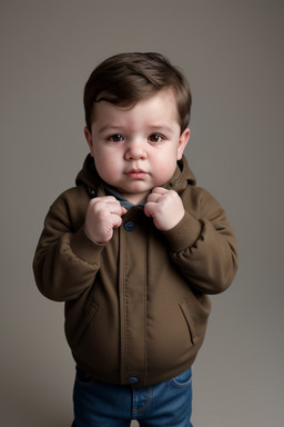 Bulgarian infant boy with  brown hair