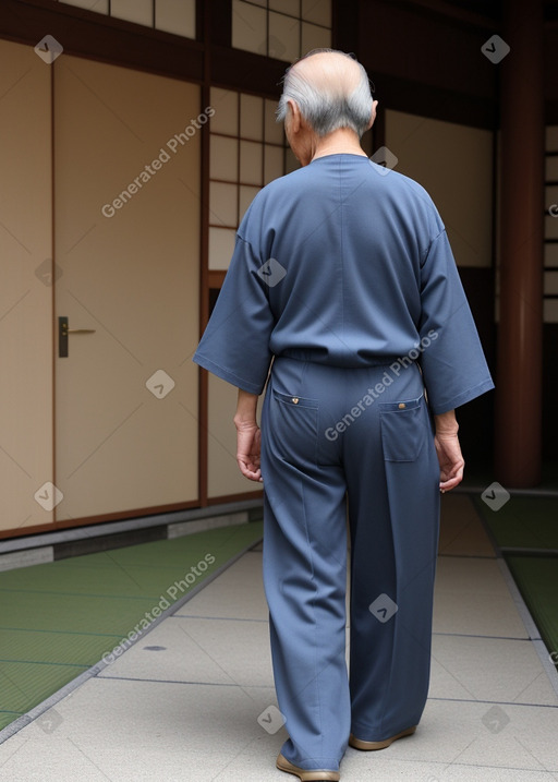 Japanese elderly male with  brown hair