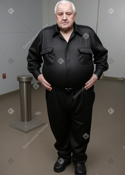 Ukrainian elderly male with  black hair