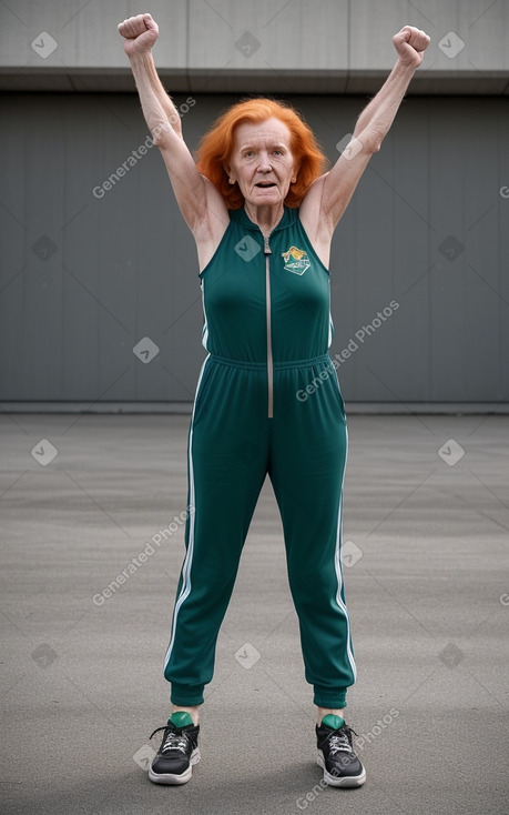 Irish elderly female with  ginger hair