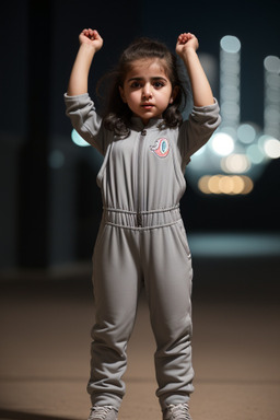 Jordanian infant girl with  gray hair