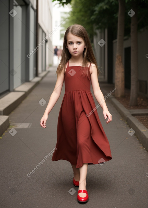 Dutch child girl with  brown hair