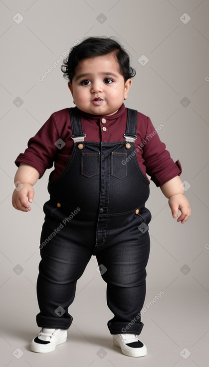 Qatari infant boy with  black hair