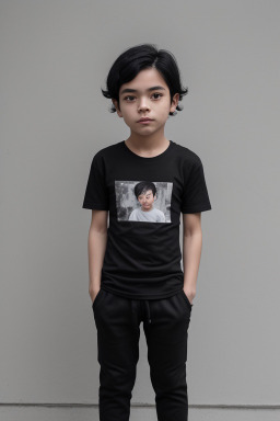 Taiwanese child male with  black hair