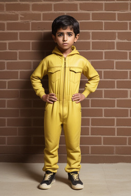 Emirati child boy with  brown hair