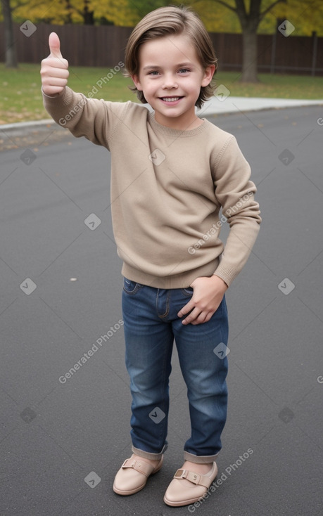 Swedish child boy with  brown hair