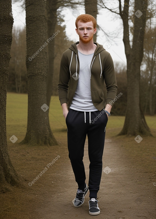 Tunisian young adult male with  ginger hair