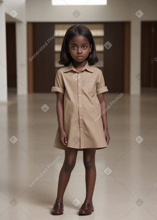 Child female with  brown hair