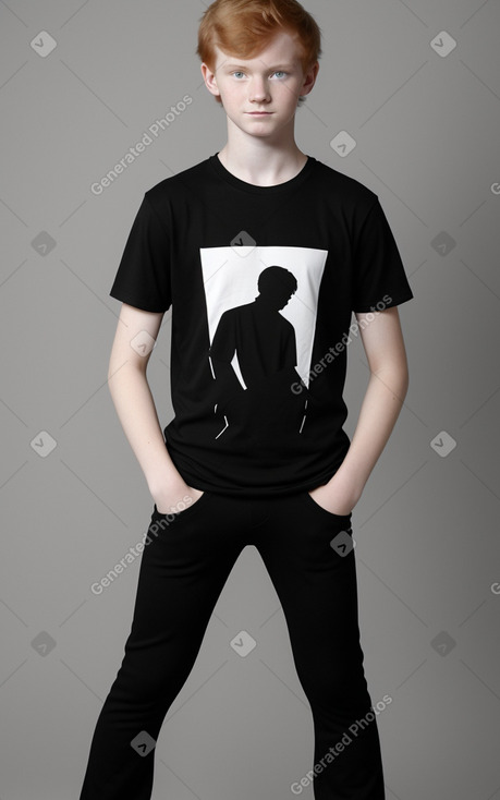 Finnish teenager boy with  ginger hair