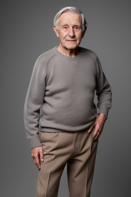 Australian elderly male with  gray hair